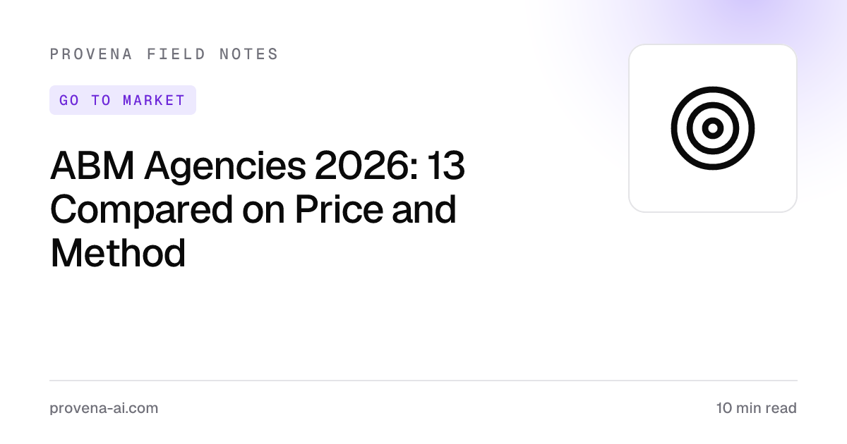 Cover for ABM Agencies 2026: 13 Compared on Price and Method
